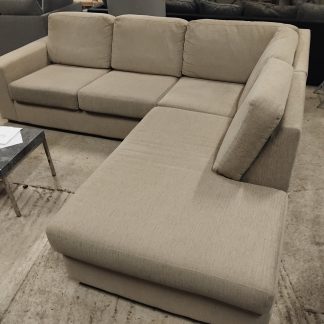 beige hjørnesofa