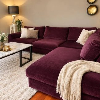 velour hjørnesofa